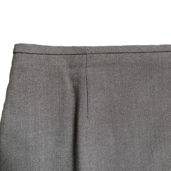 Tahari ASL Herringbone Skirt Suit 2-Piece Blazer & Peplum Skirt Brown Gray Sz 10 - Picture 6 of 16